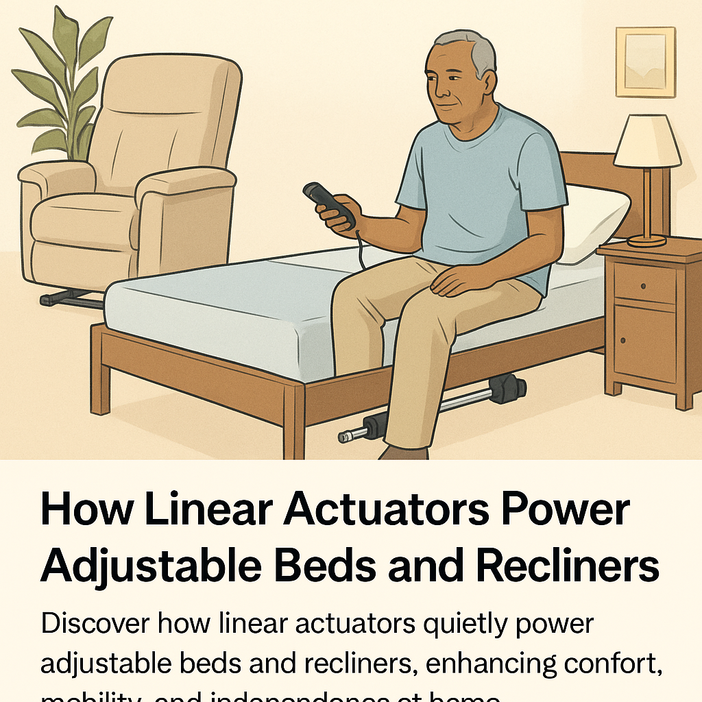 Linear Actuators Power Adjustable Beds and Recliners