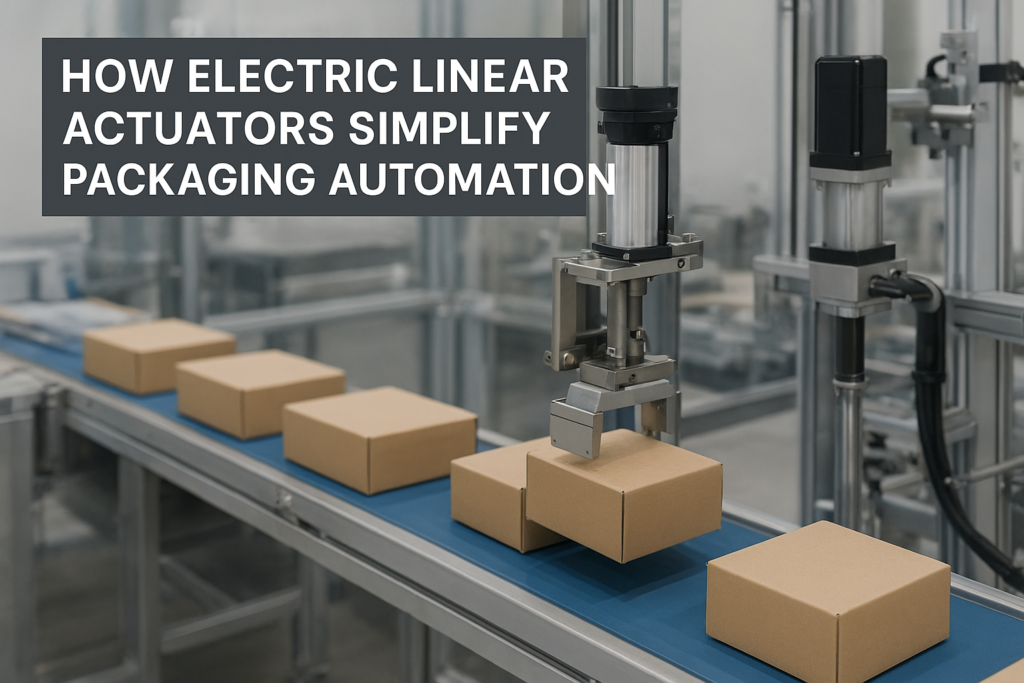 How Electric Linear Actuators Simplify Packaging Automation