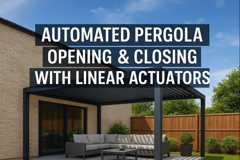 Innovative Pergola Open and Close with Linear Actuator