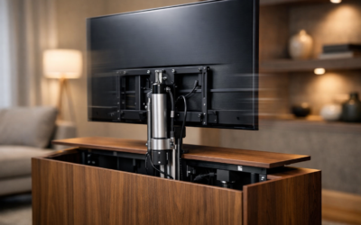 How hidden TV lifts using the Innovative linear actuator