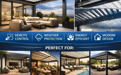 Motorized Louvered Roof with Linear Actuator System