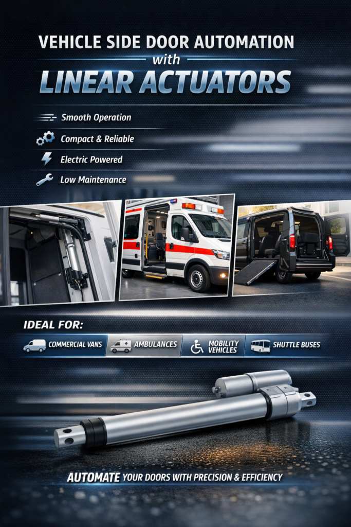 Vehicle Side Door Automation Using Linear Actuators
