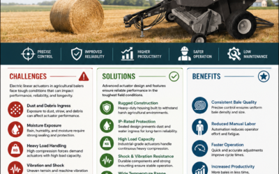 Electric Linear Actuators in Agricultural Balers