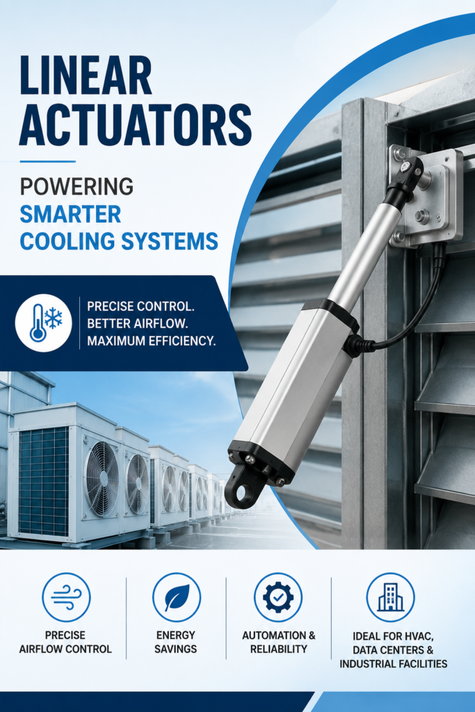 Cooling System Airflow Control Made Easy with Linear Actuator Technology